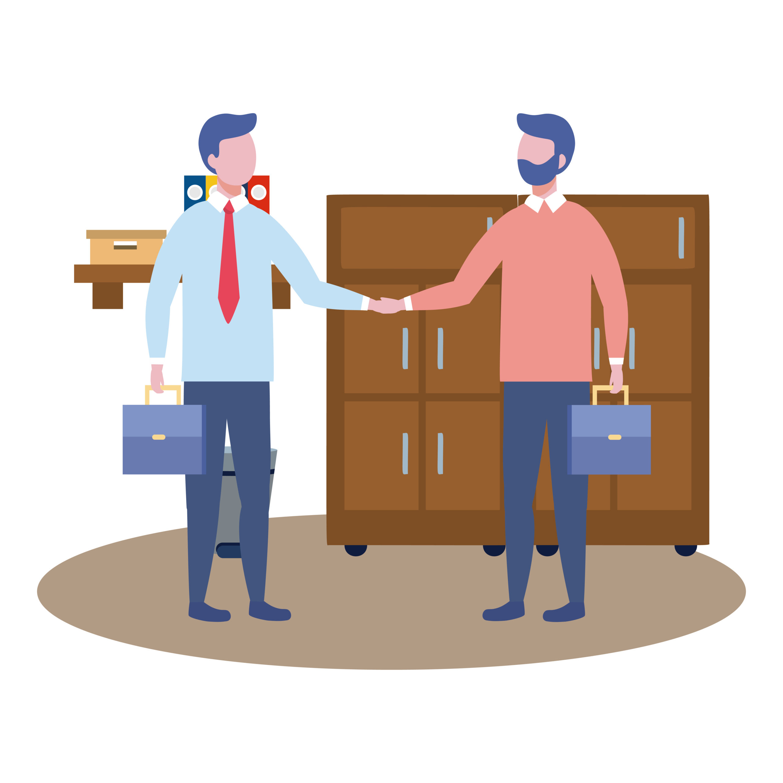 Businessmen design, Man business management corporate job occupation and worker theme Vector illustration